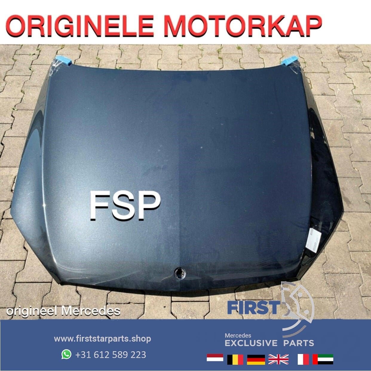 W222 MOTORKAP ORIGINEEL Mercedes S KLASSE 2014-2020, Gebruikt, -, Ophalen of Verzenden, -