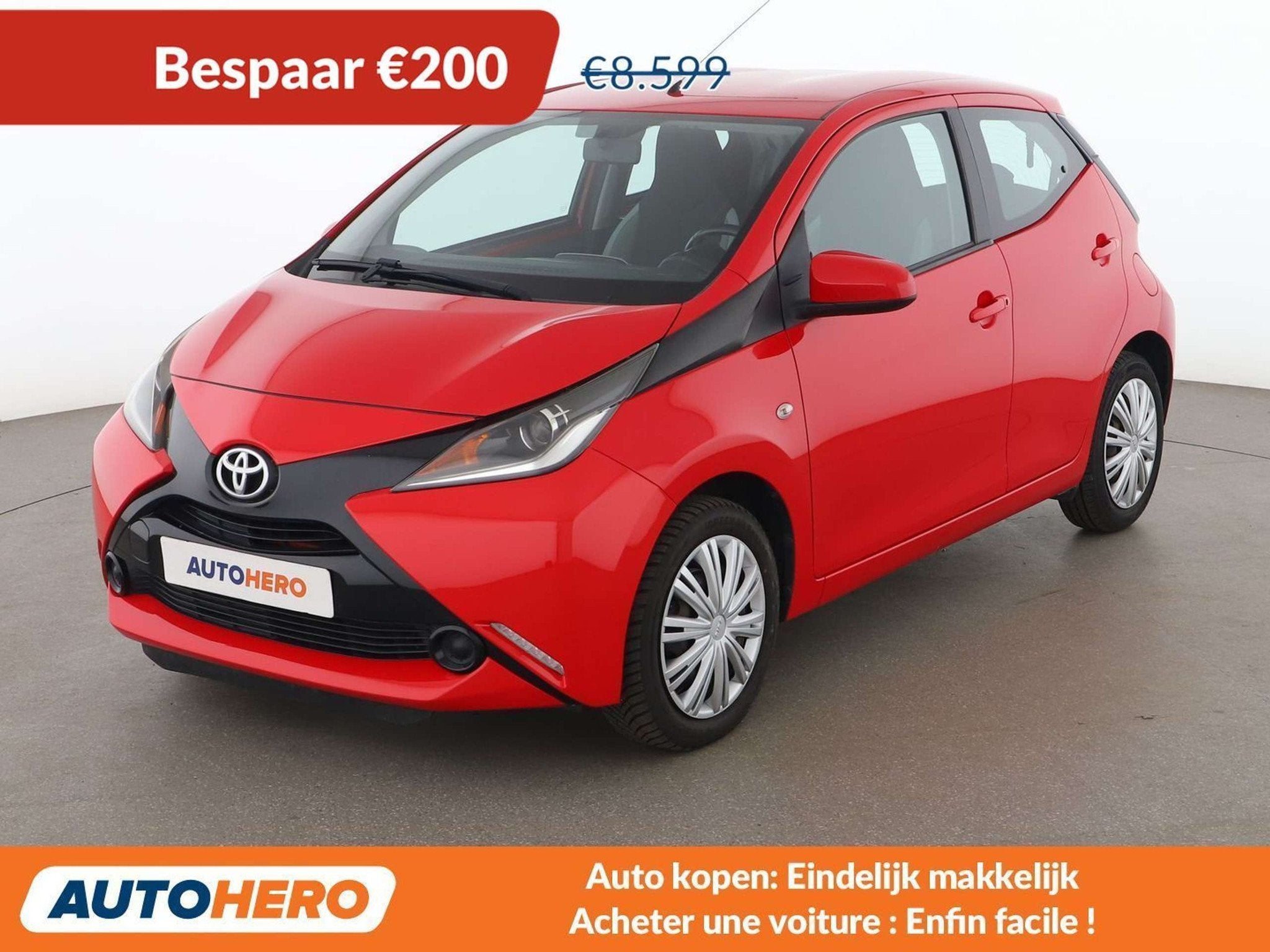 Toyota Aygo 1.0 VVT-i X- Style (bj 2016), Auto's, Voorwielaandrijving, 4 zetels, Stof, Gebruikt