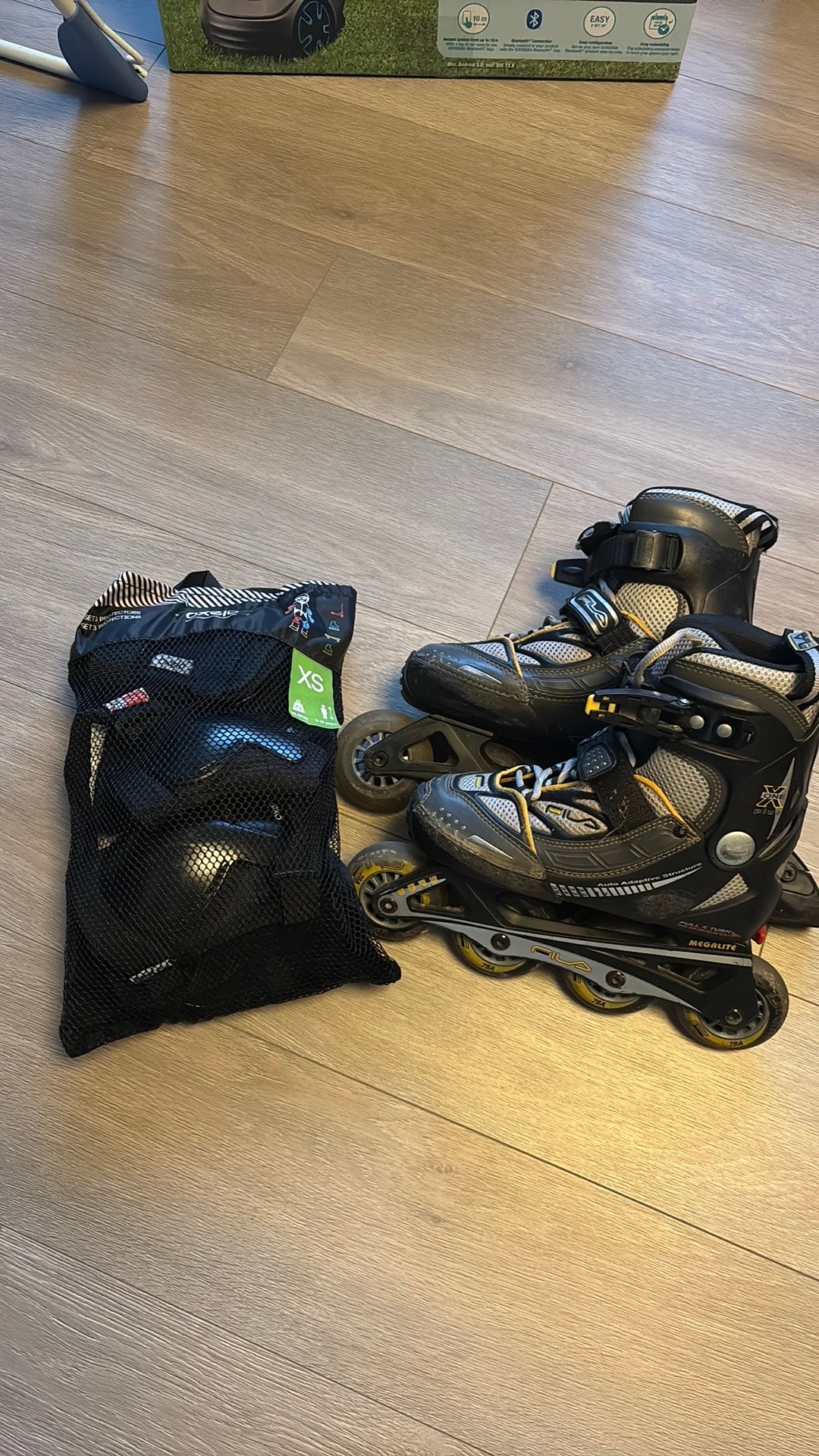 Inline skates met bescherming, Sport en Fitness, Skeelers, Overige merken, Kinderen, Ophalen of Verzenden, Inline skates 4 wielen