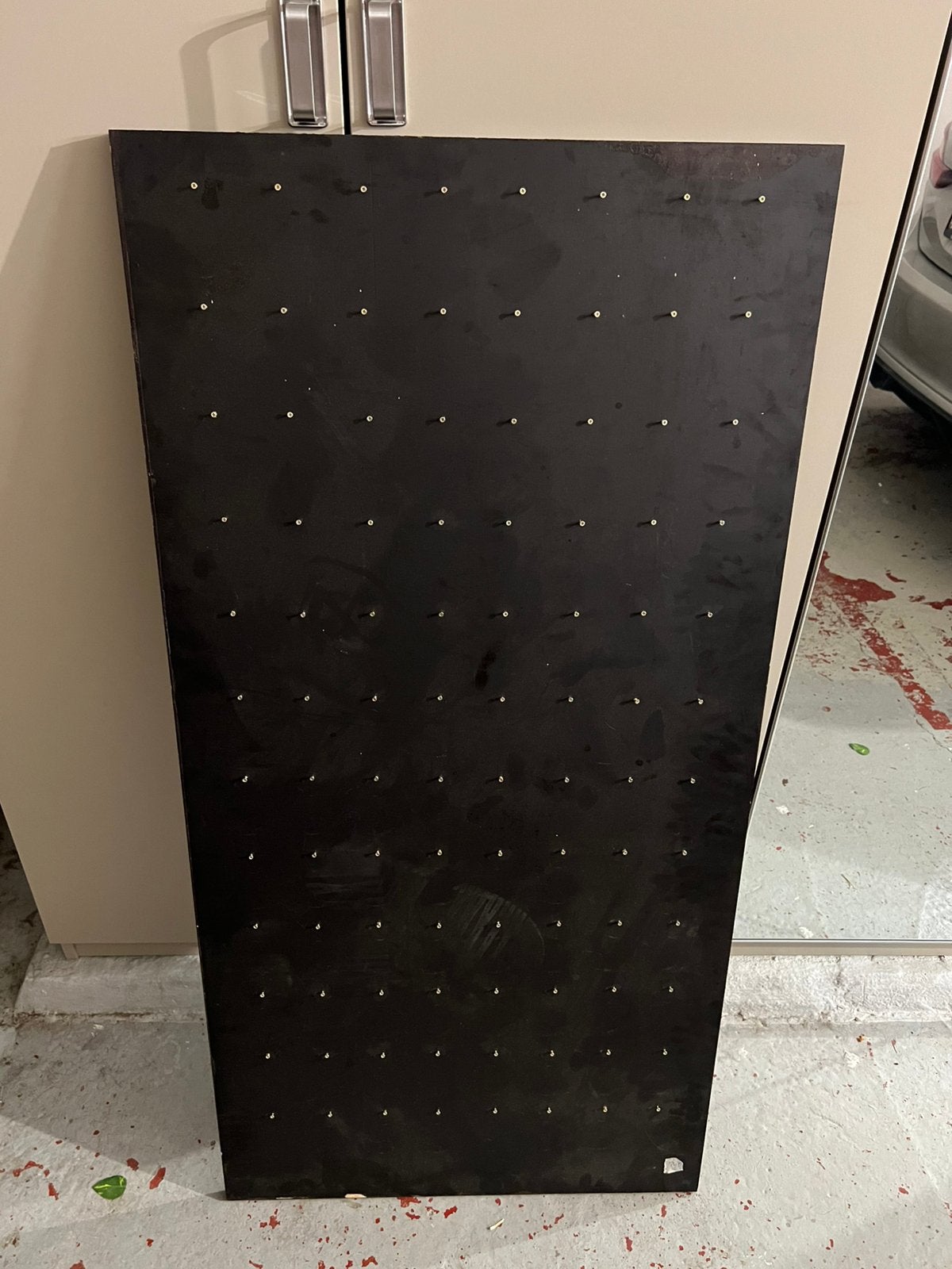 Houten bord met nagels, Huis en Inrichting, Woonaccessoires | Memoborden, Ophalen, Gebruikt