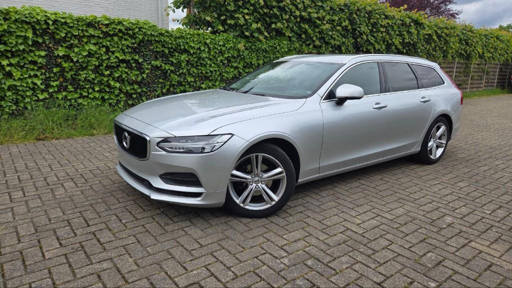 Volvo V90 2.0D van 2018, prima staat, Auto's, Volvo, V90, Bedrijf, 5 deurs, Zilver of Grijs