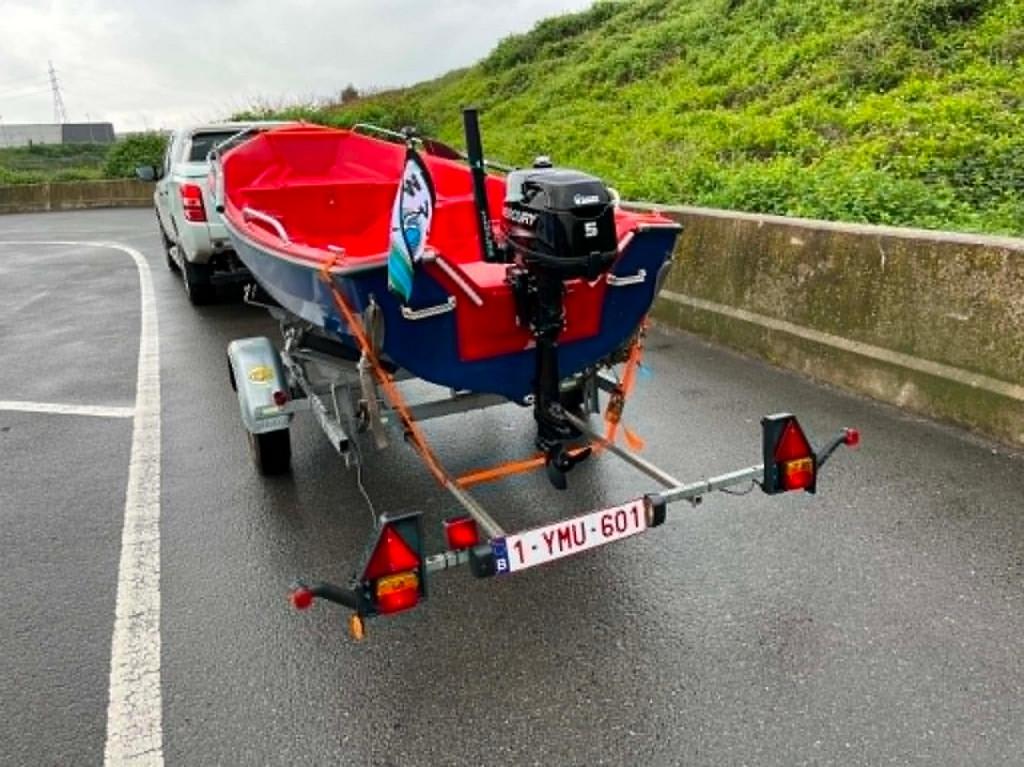 ALFA 420 + MOTOR MERCURY 2023 + RIBA TRAILER —IN TOPSTAAT—., Afdekzeil, 4 m, Zo goed als nieuw, Ophalen
