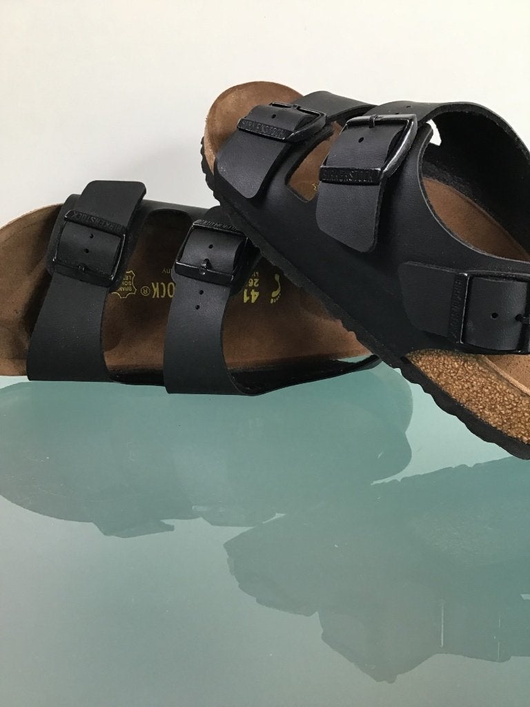 Birkenstock 41 Milano | zwart | Nieuw! | Gratis verzenden, Kleding | Dames, Schoenen, Nieuw, Sandalen of Muiltjes, Zwart, Verzenden