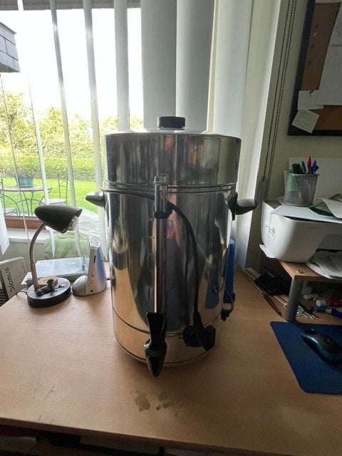 Koffiezetter / percolator, Ophalen, Gebruikt, Gemalen koffie