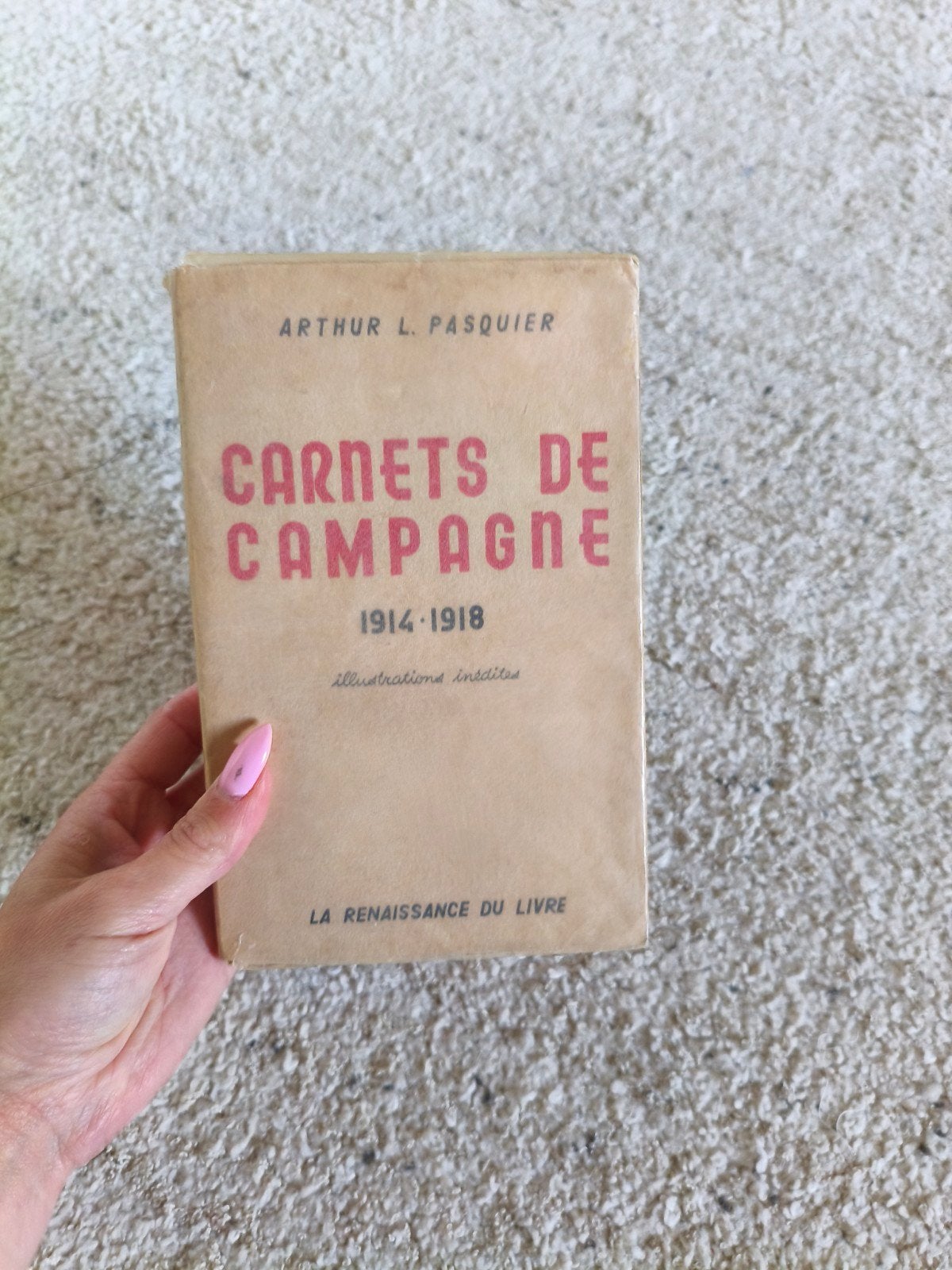 Carnets de campagne 1914-1918 Arthur L. Pasquier, Antiquités & Art, Enlèvement, Arthur l. pasquier