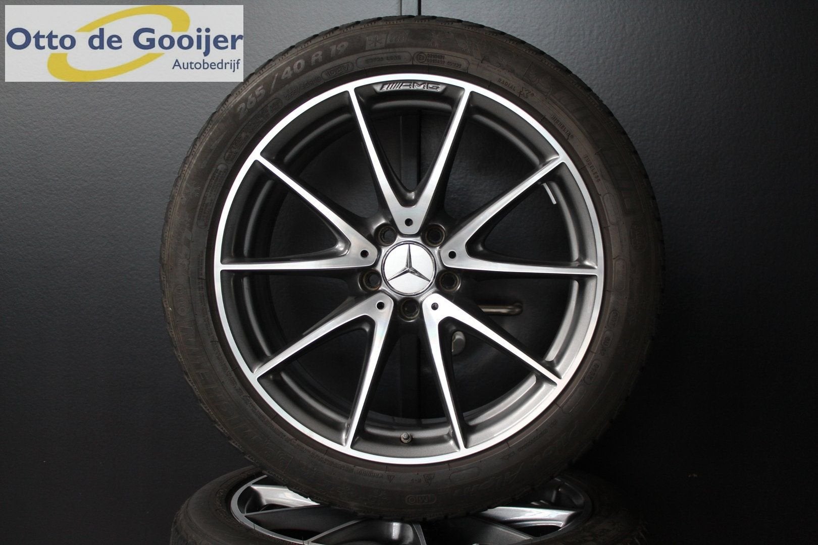 Originele Mercedes E63 AMG Velgen 19 inch Winterbanden 7MM, Auto-onderdelen, Banden en Velgen, Gebruikt, -, 265 mm, -