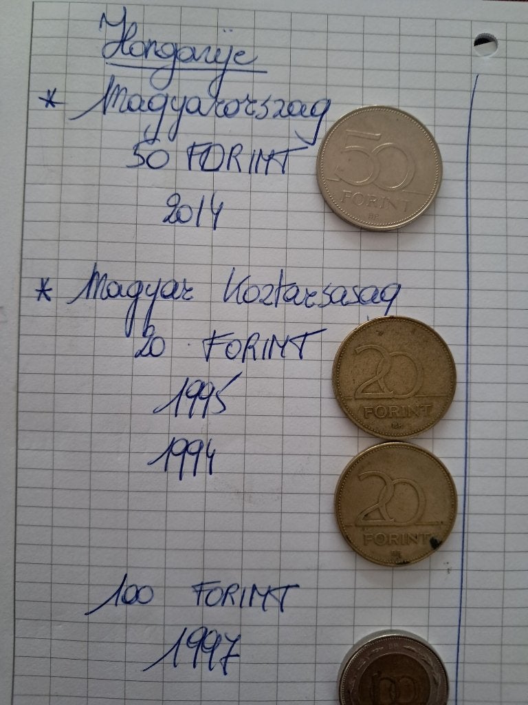 munten Hongarije :Magyar Köztársaság + Magyarország, Ophalen of Verzenden, Hongarije, Losse munt