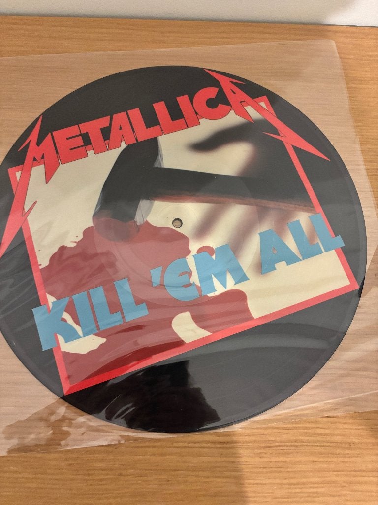 LP - Metallica - Kill em all (picture disc), LP, Heavy metal, Ophalen of Verzenden, Zo goed als nieuw