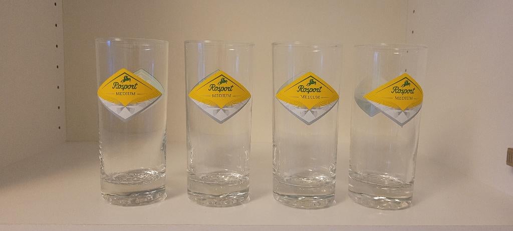 Lot de 4 verres à rosport, Enlèvement, Utilisé, Verre à eau