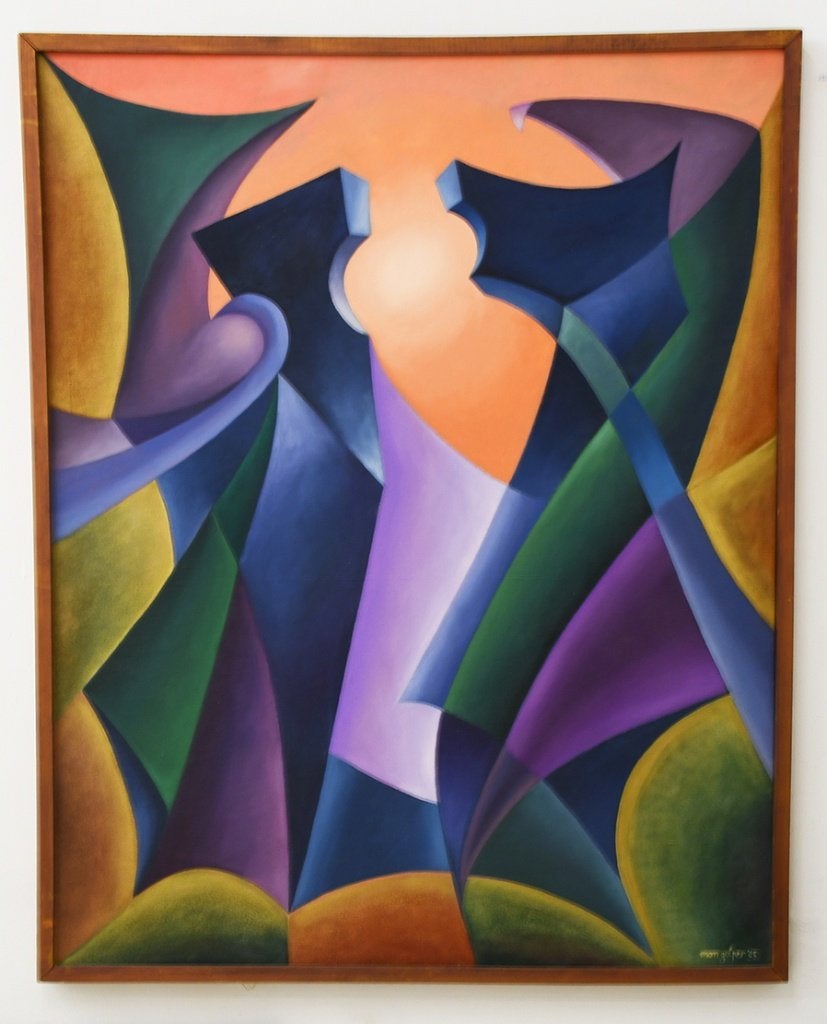 Mon Gelper. Schilderij., Antiek en Kunst, Ophalen