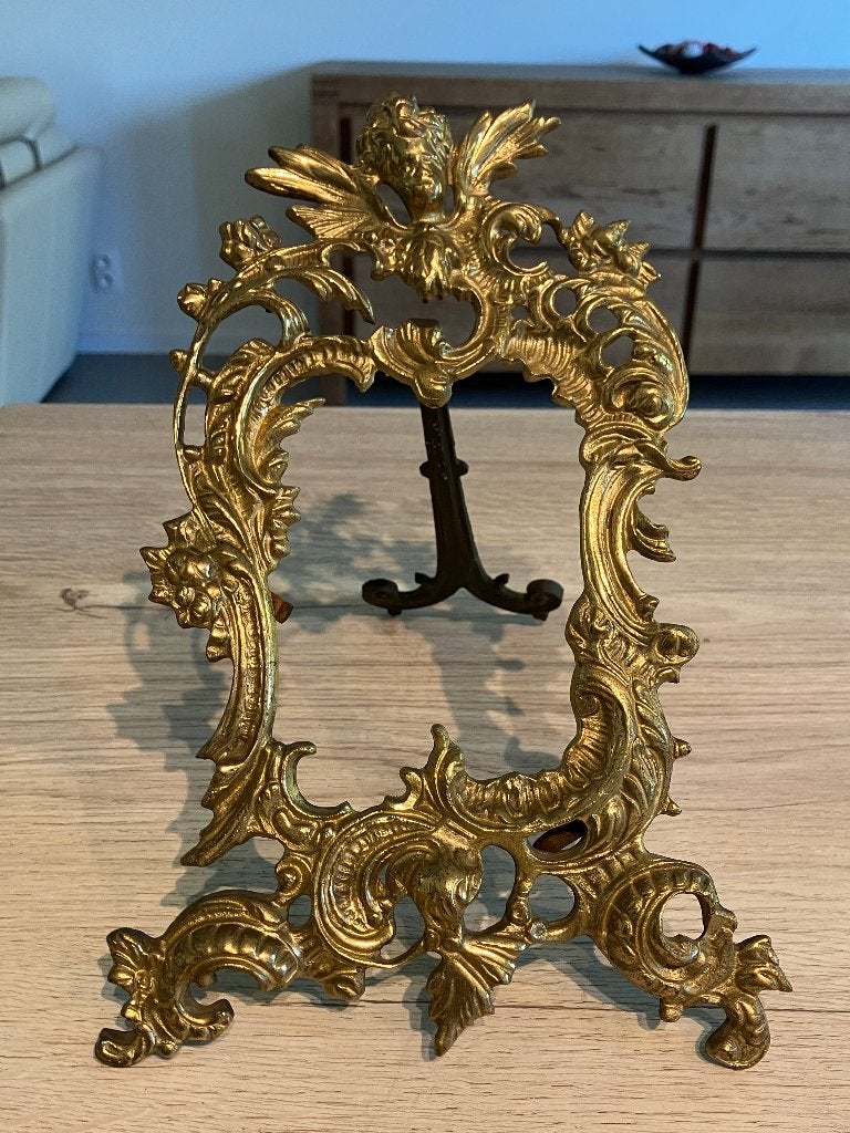 Antiek Koperen Kader, Antiek en Kunst, Antiek | Spiegels, Ophalen of Verzenden