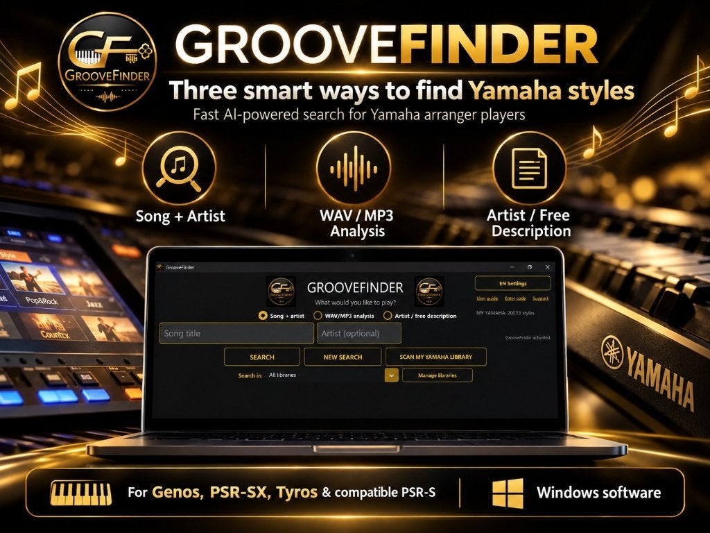 Style Finder voor Yamaha keyboards, Muziek en Instrumenten, Verzenden, Overige aantallen, Midi-aansluiting, Nieuw