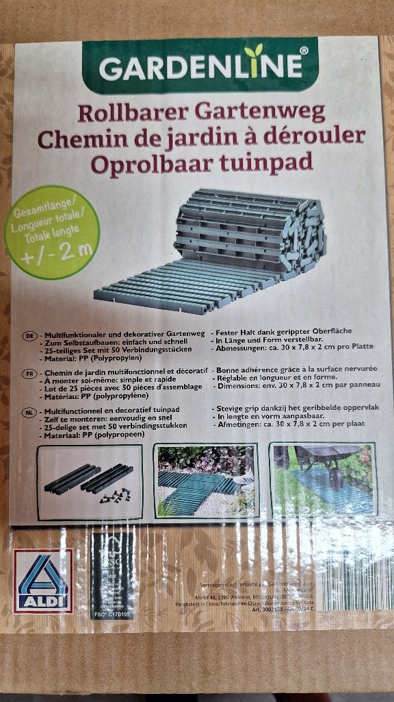 Oprolbaar tuinpad, Ophalen, Kunststof, Overige typen, Nieuw