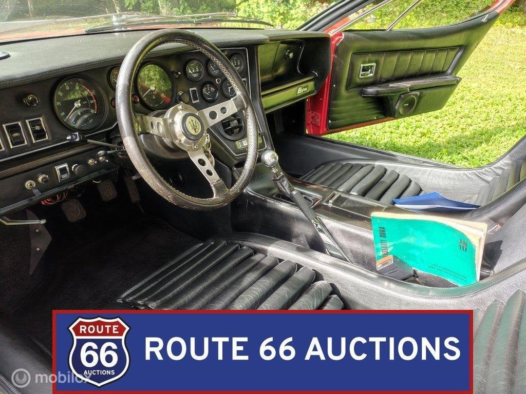 Maserati Bora 4.7 | 1972 | Route 66 Auctions, Maserati, Zwart, Bedrijf, Handgeschakeld