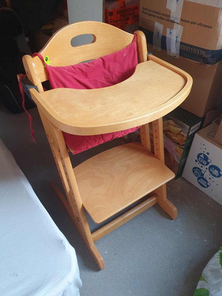 Chaise de croissance en bois, Enlèvement, Utilisé, Chaise évolutive, Ceinture(s)