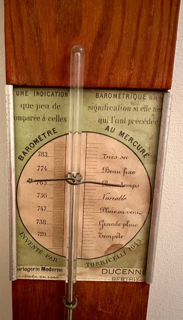 Baromètre au mercure (Antiquité), Enlèvement