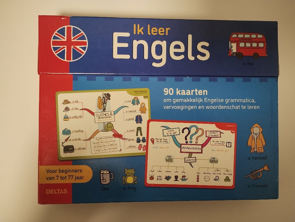 Ik leer Engels: 90 kaarten, Boeken, Schoolboeken, Ophalen of Verzenden, Zo goed als nieuw, Engels