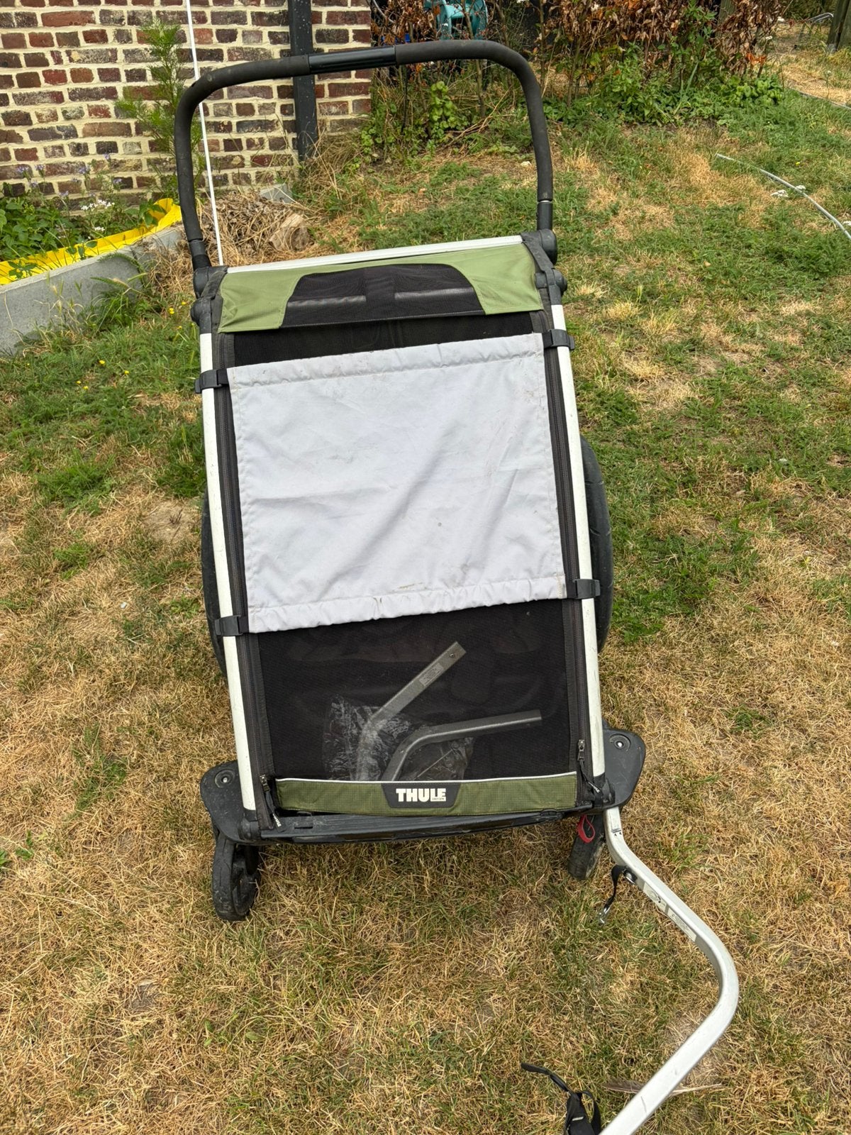 Remorque à vélo Thule avec valise spacieuse, Enlèvement, Utilisé, Autres marques, Modèle duo