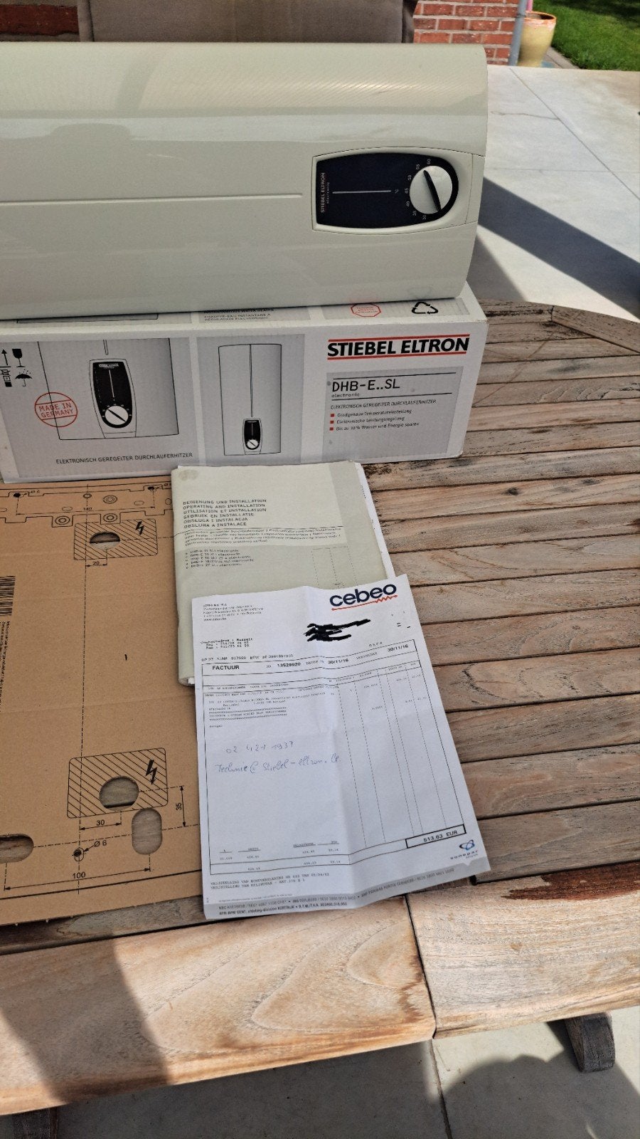 stiebel eltron doorstromer, Doe-het-zelf en Bouw, Chauffageketels en Boilers, Ophalen, Zo goed als nieuw