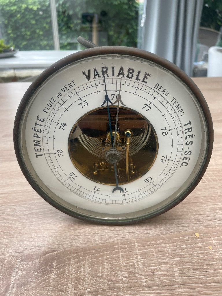 Antiek barometer, Audio, Tv en Foto, Weerstations en Barometers, Ophalen of Verzenden, Gebruikt, Barometer