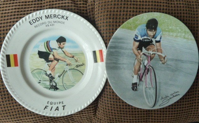Porseleinen borden: Merckx & Poulidor, Limoges & Vallauris., Verzamelen, Ophalen of Verzenden, Zo goed als nieuw, Overige typen
