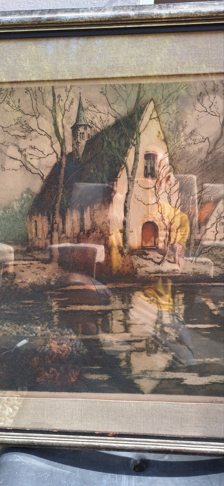 Tableau de Louis Rigaux, numéroté, Antiquités & Art, Enlèvement