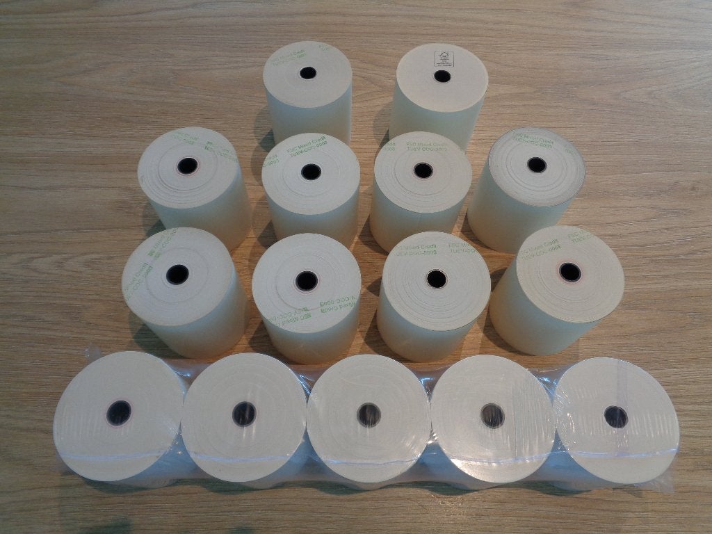 thermisch papier - lot van 15 stuks   - 75 x 80 x 12, Ophalen