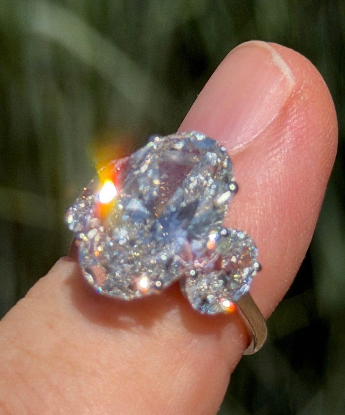 14K witgouden ring met VS1 diamant van maar liefst 9.05ct!, Nieuw, Ophalen of Verzenden, 17 tot 18, Met edelsteen