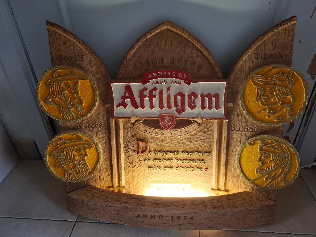 Enseigne lumineuse bière Affligem, Collections, Enlèvement ou Envoi, Neuf, Table lumineuse ou lampe (néon)
