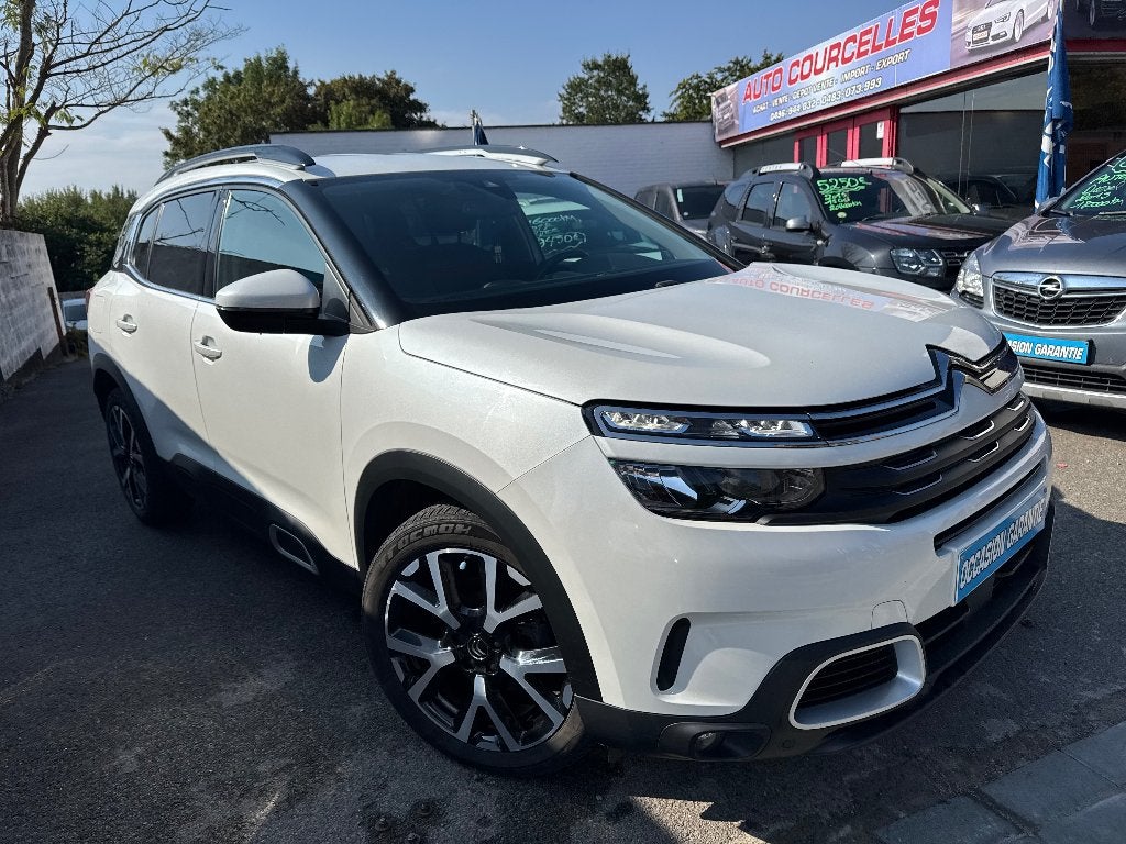 Citroen c5 aircross automatique, Auto's, 4 cilinders, Leder en Stof, Wit, 5 deurs