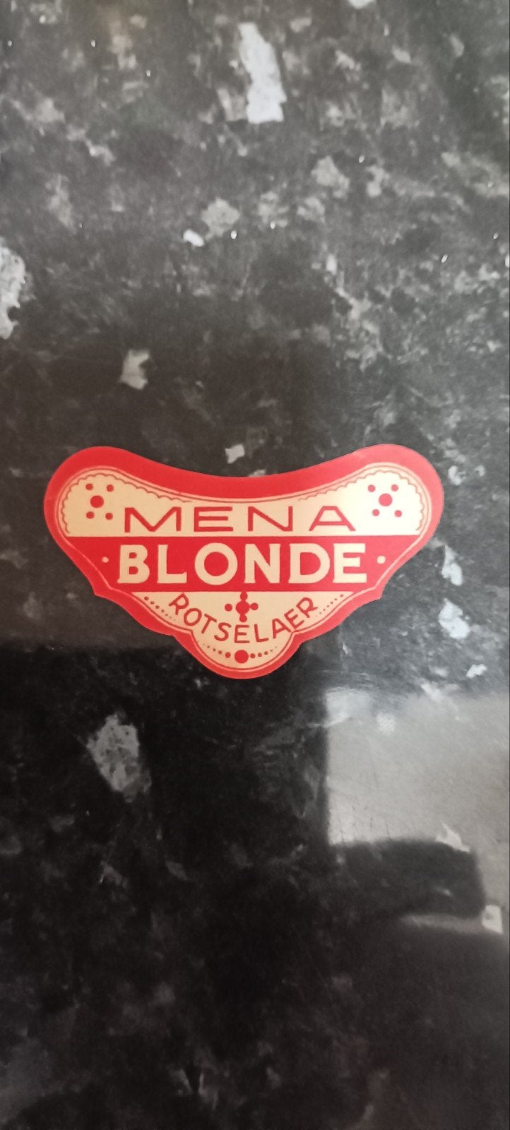 oud bieretiket blonde Br Mena Rotselaer, Collections, Enlèvement ou Envoi