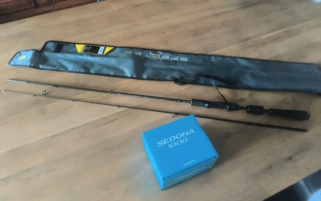 Spro specter finesse UL 190.Shimano Sedona fj 1000.Nieuw., Sports nautiques & Bateaux, Enlèvement, Neuf, Ensemble complet
