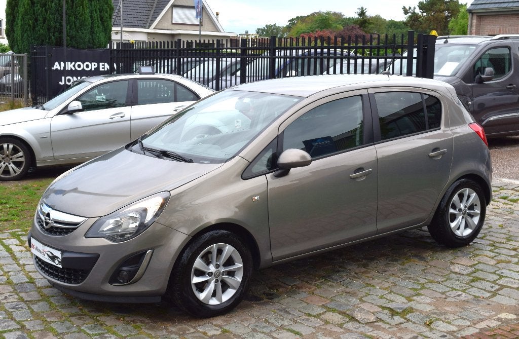 Opel Corsa 1.0i/Airco/GPS/LEDER/GARANTIE, Auto's, Voorwielaandrijving, Zwart, Bedrijf, 5 deurs