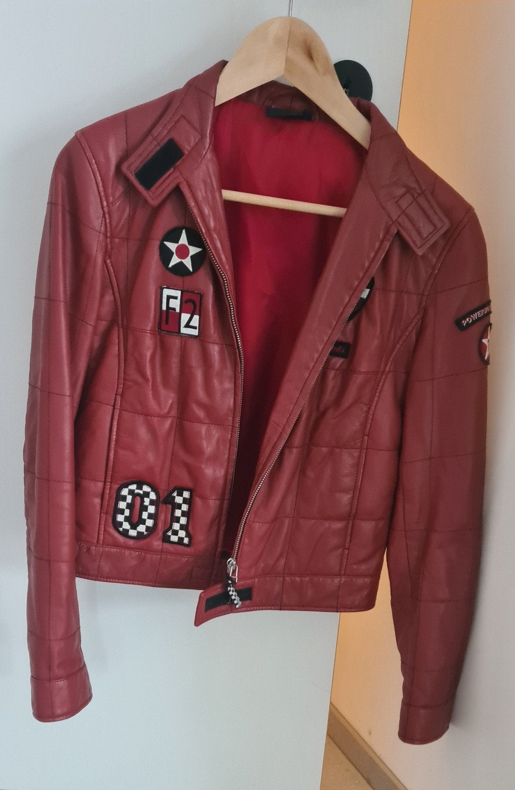 Lederen biker jasje XS van Offshore Legends, Taille 36 (S), Enlèvement, Manteau, OFF Shore legends