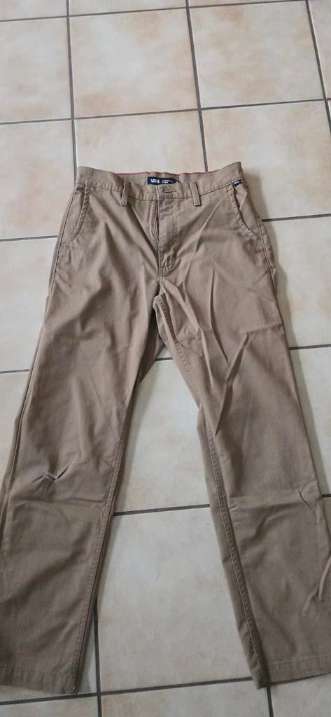 Vans authentic chino skatebroek skate broek beige, Ophalen, Beige