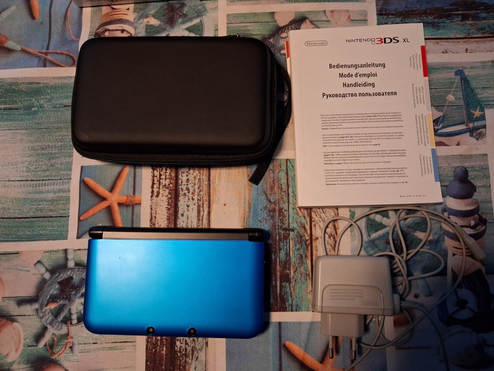 Nintendo 3DS XL blauw met 31 games., Consoles de jeu & Jeux vidéo, Consoles de jeu | Nintendo 2DS & 3DS, Enlèvement, Utilisé, Bleu