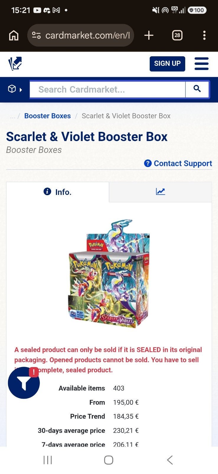 scarlet en violet booster box, Enlèvement ou Envoi, Booster box