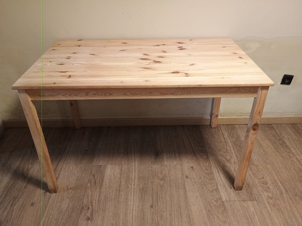 Tafel + vijf stoelen, Ophalen, 100 tot 150 cm, 50 tot 100 cm, Zo goed als nieuw