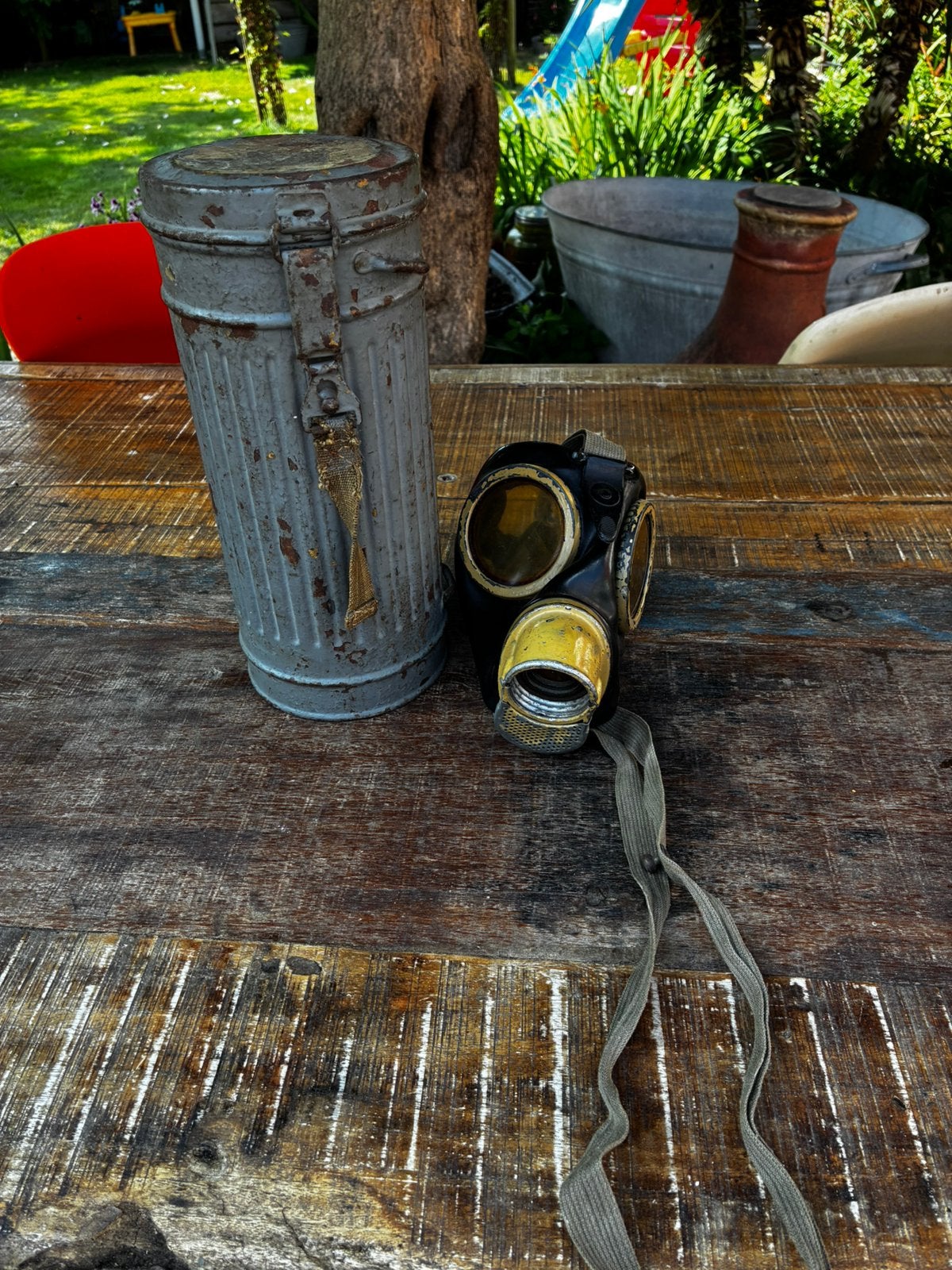 Duits gasmasker, Verzamelen, Ophalen