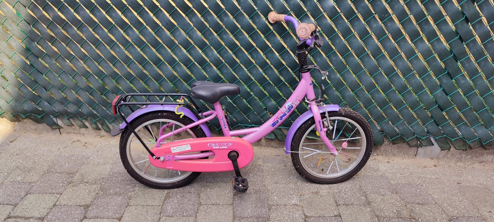 Meisjesfiets bnb 16inch, Fietsen en Brommers, Fietsen | Meisjes, Ophalen, Zo goed als nieuw