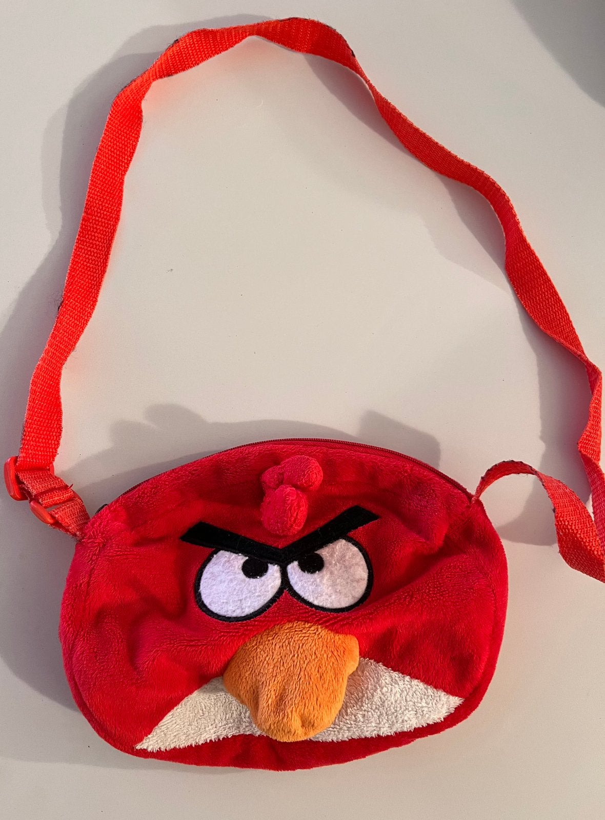 Rood angry bird tasje met rits (15 op 20 cm), Kinderen en Baby's, Kindermode-accessoires, Ophalen, Gebruikt, Tas, Rood