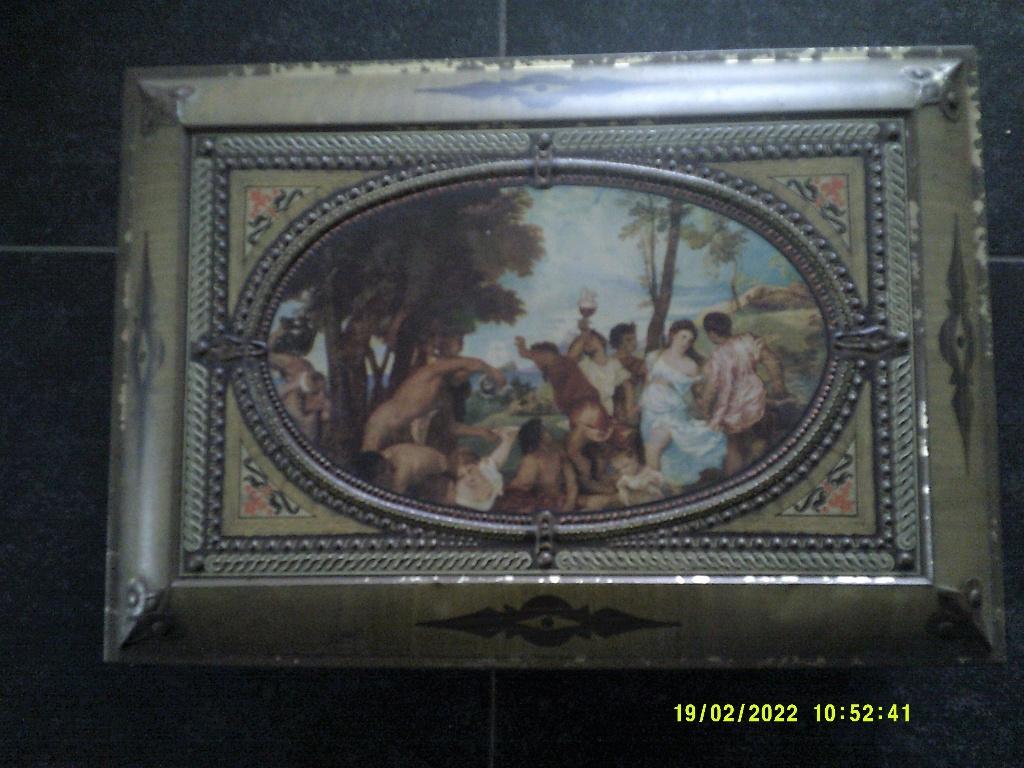 Vintage blik, Ophalen of Verzenden, Gebruikt, Koek(jes), Overige merken