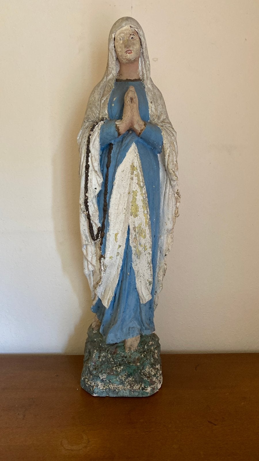 Oud Mariabeeld – Onze-Lieve-Vrouw van Lourdes, Ophalen