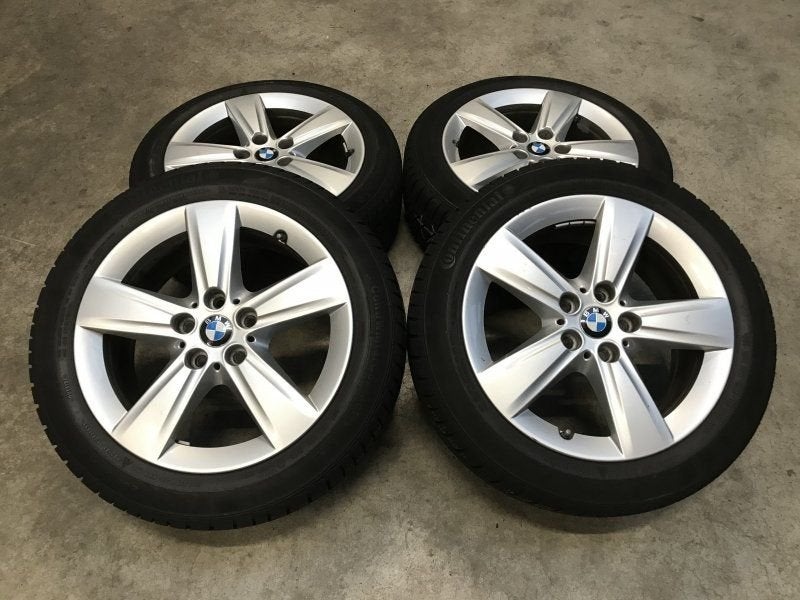 17 inch originele velgen + winterbanden BMW 2 serie F45 F46, Pneus et Jantes, Pneus hiver, -, 205 mm