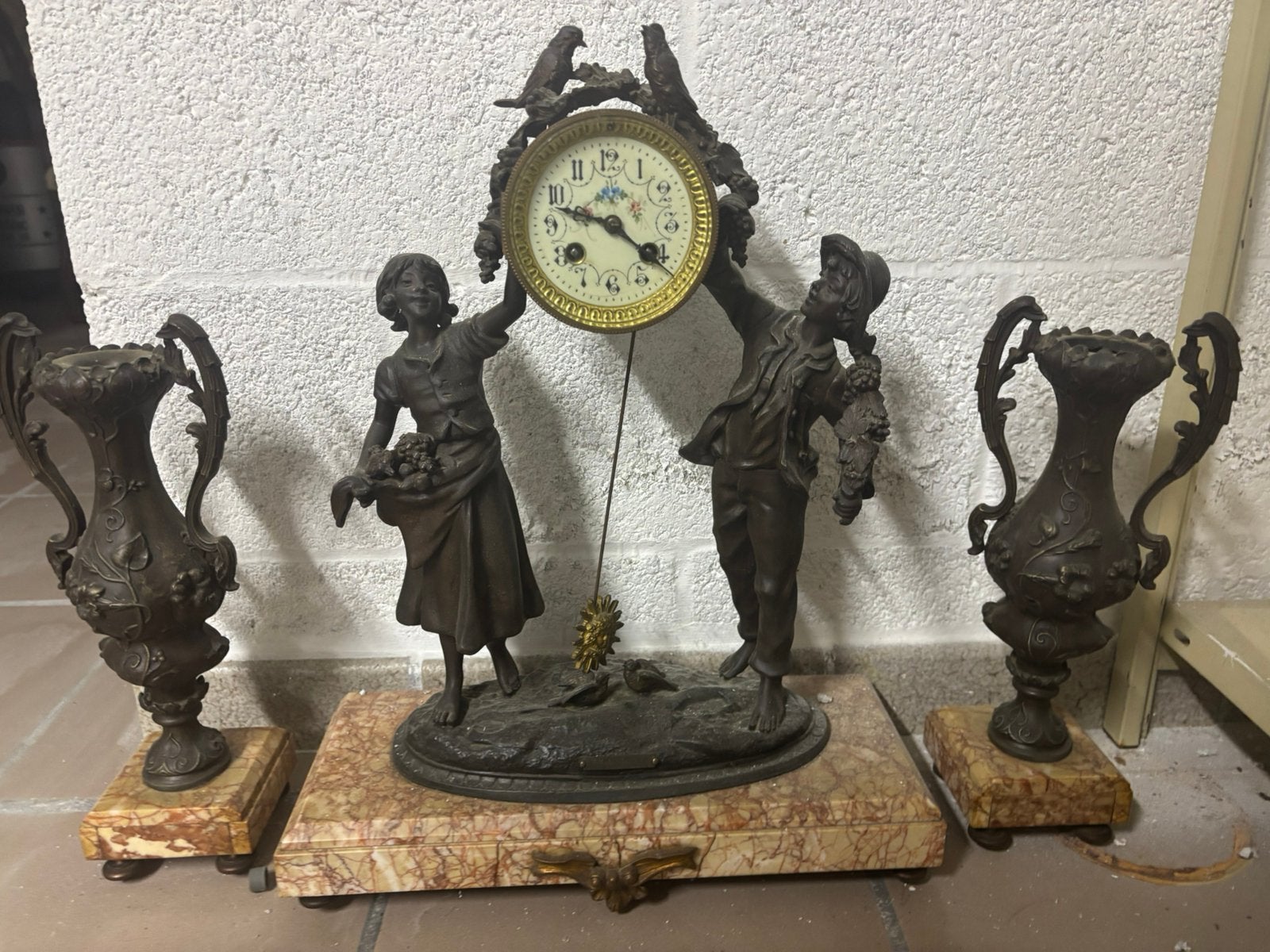 Frans Art nouveau schouwstuk, Antiek en Kunst, Ophalen