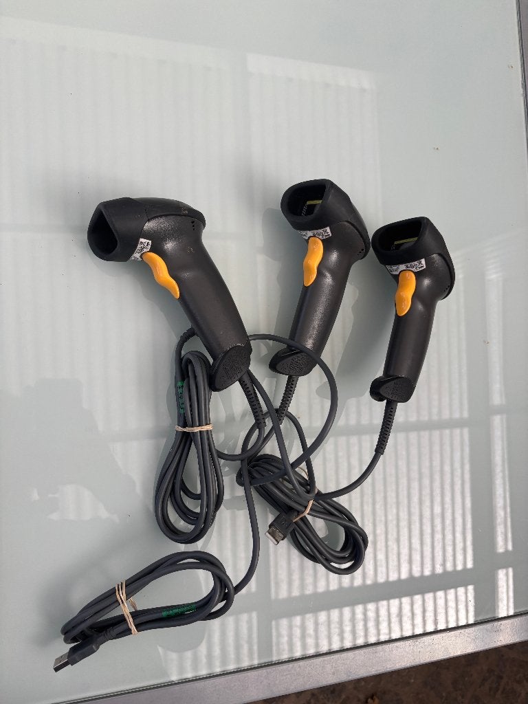 3 lecteurs de codes-barres USB Zebra Symbol LS2208, Enlèvement ou Envoi, Reconditionné, Scanner de codes à barres, Zebra