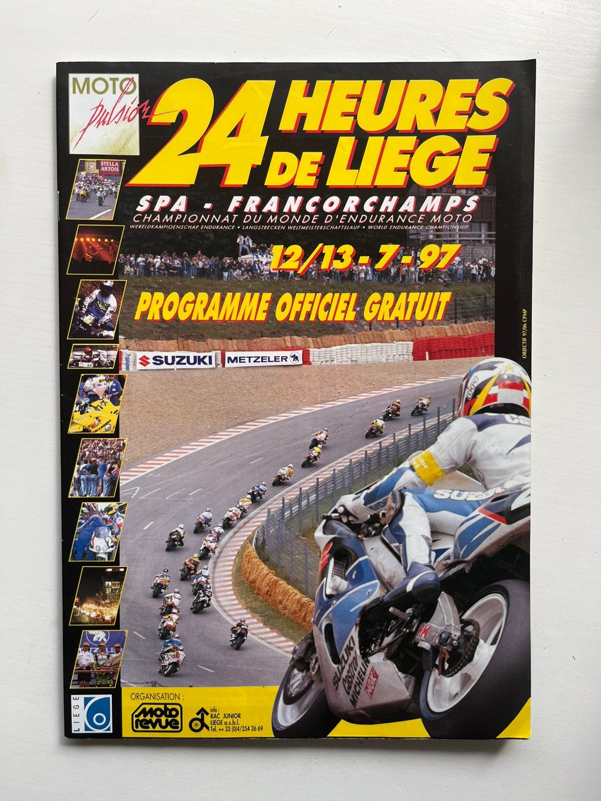 Officieel programma 24 Hours Liège motorfiets 1997, Boeken, Ophalen of Verzenden, Zo goed als nieuw