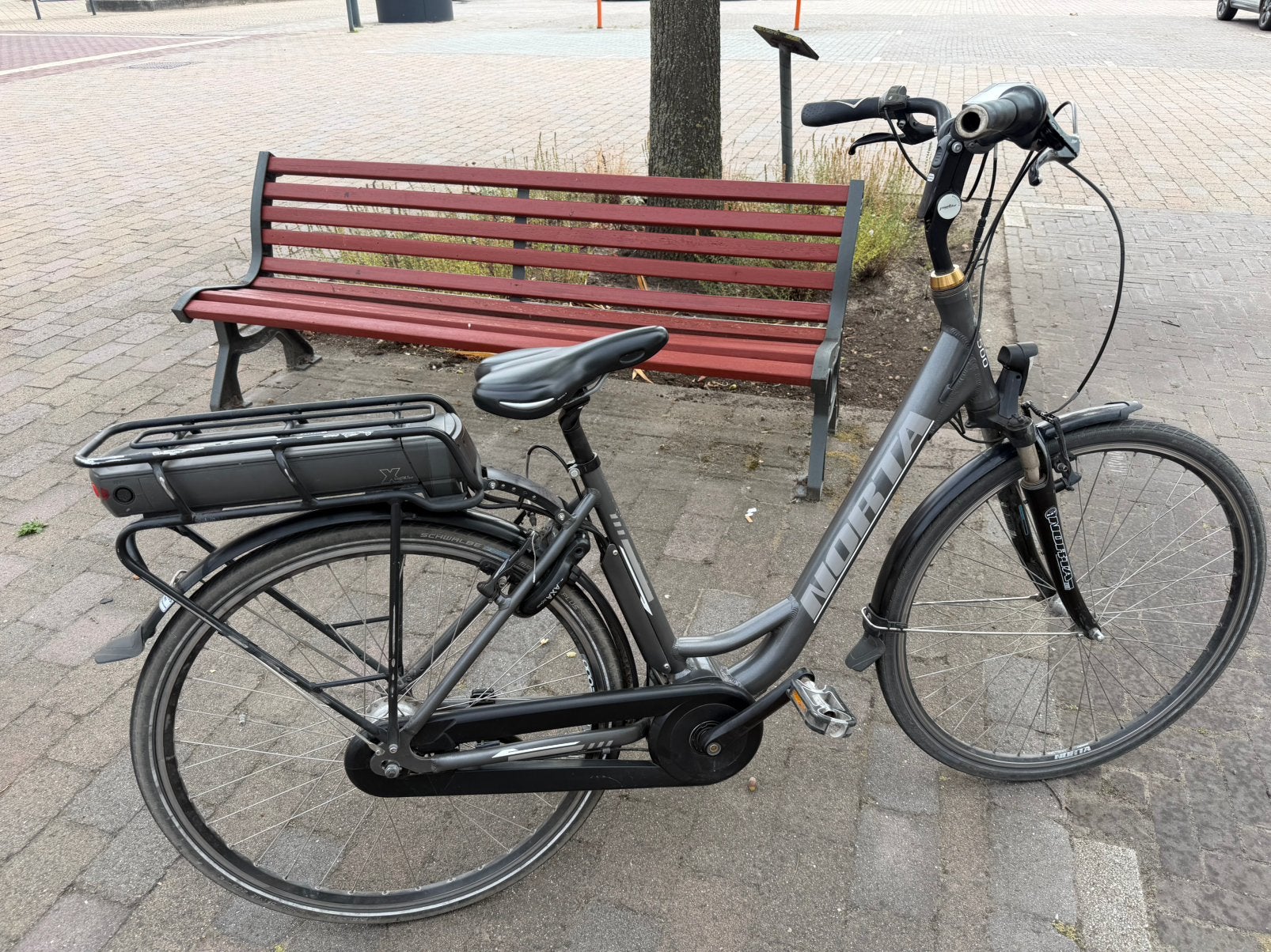 Elektrische fiets norta middenmotor, Fietsen en Brommers, Elektrische fietsen, Ophalen, Zo goed als nieuw