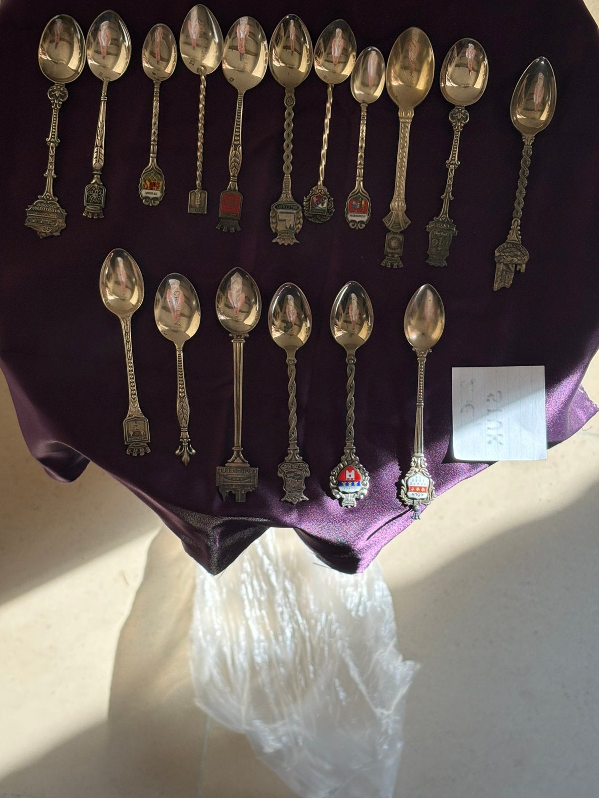 Prachtige verzameling vintage souvenirlepeltjes, Ophalen, Zo goed als nieuw