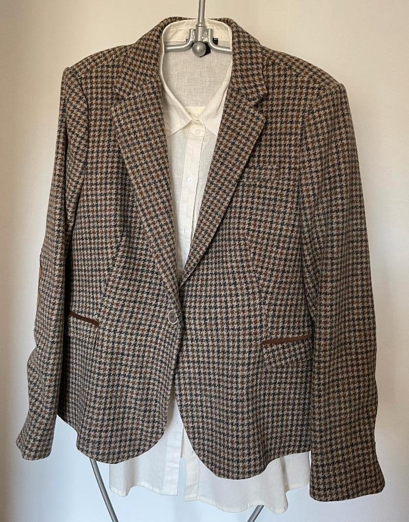 Blazer van ZARA, Kleding | Dames, Jasjes, Kostuums en Pakken, Zo goed als nieuw, Bruin, Ophalen of Verzenden